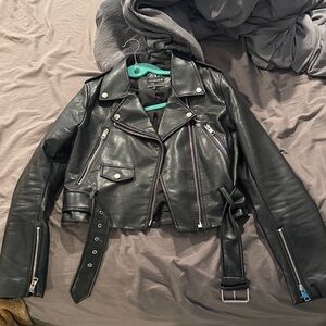 Zara Black Leather Jacket